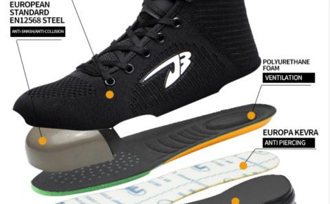 BUTY ROBOCZE Z NOSKIEM SAFETY SHOES ODDYCHAJĄCE 37-48 BUTY ROBOCZE Z NOSKIEM SAFETY SHOES ODDYCHAJĄCE 37-48
