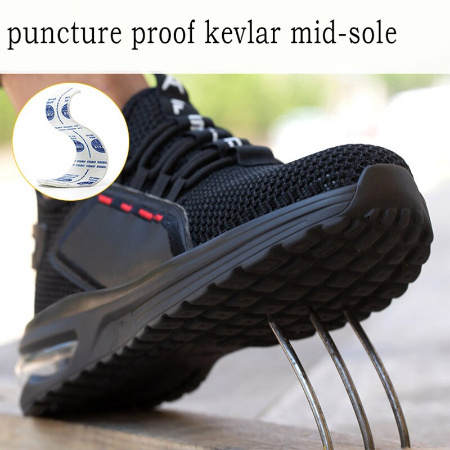 Lekkie buty robocze z noskiem Luna Black air flayer oddychające 37-46 warianty Lekkie buty robocze z noskiem Luna Black air flayer oddychające 37-46 warianty