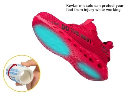 Buty Ochronne Robocze Bezpieczne Antyuderzeniowe Elastyczne