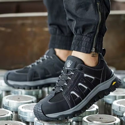 Buty Robocze Z Podnoskiem Ochronnym Antyposlizgowe Antyuderzeniowe