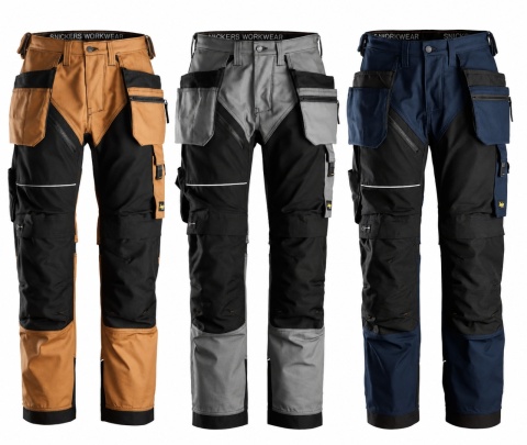Spodnie Robocze Snickers Workwear 6214 Ruff Work Canvas Z Workami Kieszeniowymi