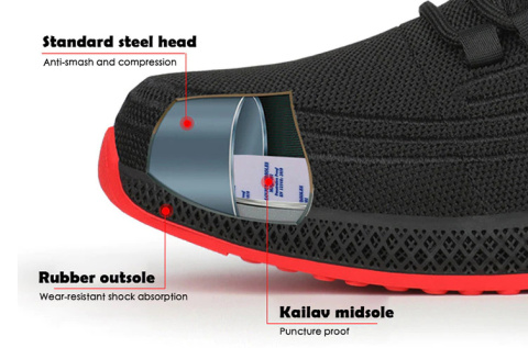 Buty Robocze Z Noskiem Elastyczne Safex-1 Oddychające Buty Robocze Z Noskiem Elastyczne Safex-1 Oddychające