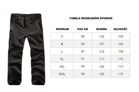 Zestaw Kurtka + Spodnie Taktyczne Militarne Softshell na Polarze Zestaw Kurtka + Spodnie Taktyczne Militarne Softshell na Polarze