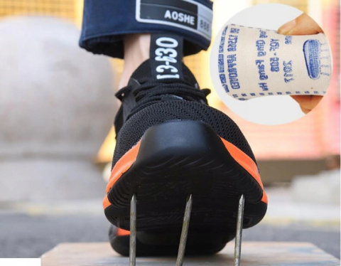 Buty Robocze Z Noskiem Sportowe Elastyczne Oddychające 36-48 Buty Robocze Z Noskiem Sportowe Elastyczne Oddychające 36-48