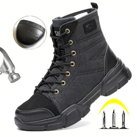 Buty robocze z noskiem ochronnym wysokie Buty robocze z noskiem ochronnym wysokie