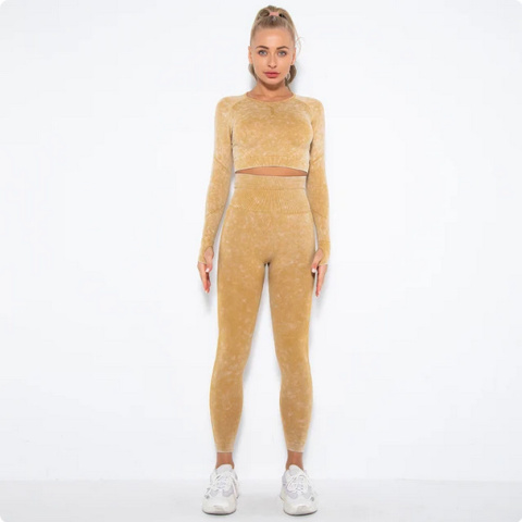 zestaw Legginsy Top damski Fitness Push Up ubranie sportowe damskie zestaw Legginsy Top damski Fitness Push Up ubranie sportowe damskie