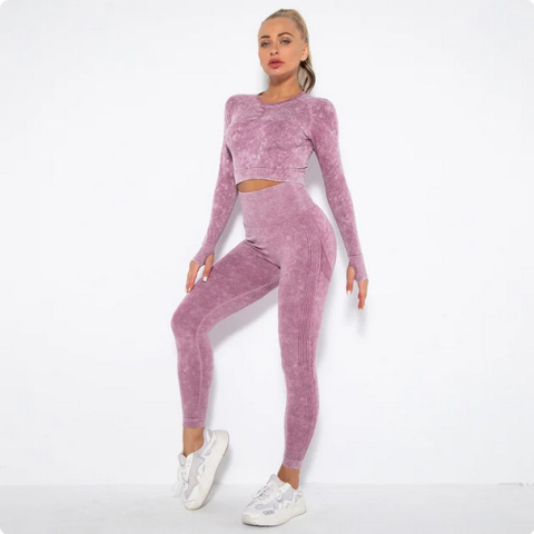 zestaw Legginsy Top damski Fitness Push Up ubranie sportowe damskie zestaw Legginsy Top damski Fitness Push Up ubranie sportowe damskie