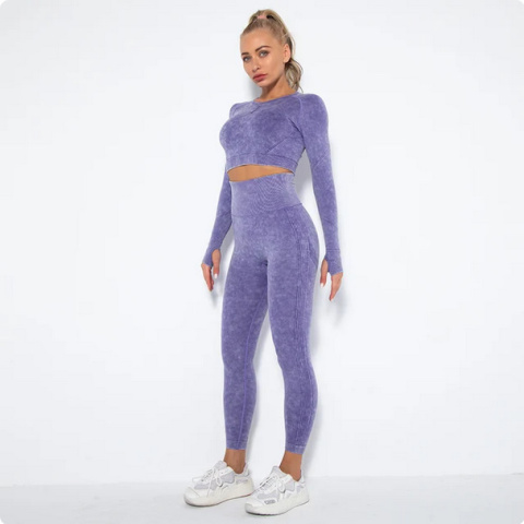 zestaw Legginsy Top damski Fitness Push Up ubranie sportowe damskie zestaw Legginsy Top damski Fitness Push Up ubranie sportowe damskie