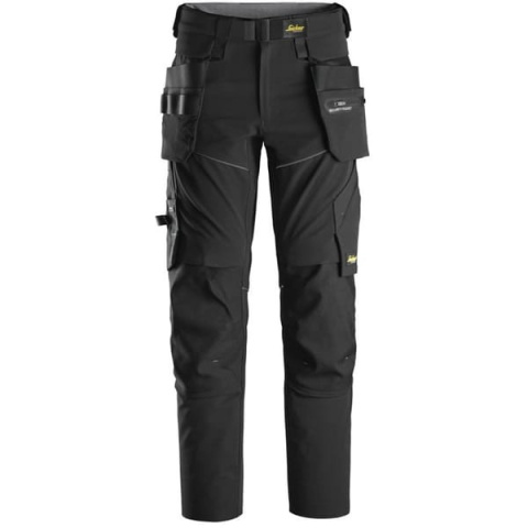 Spodnie Snickers 6944 FlexiWork + 2.0 z workami kieszeniowymi czarne Spodnie Snickers 6944 FlexiWork + 2.0 z workami kieszeniowymi czarne
