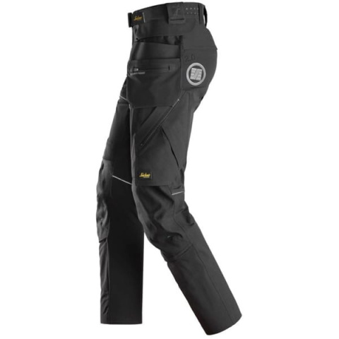 Spodnie Snickers 6944 FlexiWork + 2.0 z workami kieszeniowymi czarne Spodnie Snickers 6944 FlexiWork + 2.0 z workami kieszeniowymi czarne
