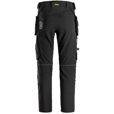 Spodnie Snickers 6944 FlexiWork + 2.0 z workami kieszeniowymi czarne Spodnie Snickers 6944 FlexiWork + 2.0 z workami kieszeniowymi czarne