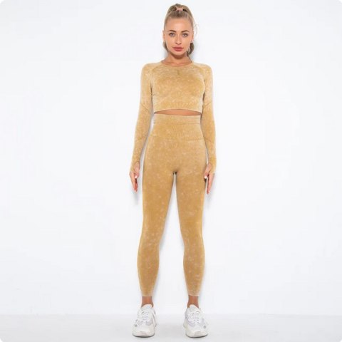 zestaw Legginsy Top damski Fitness Push Up ubranie sportowe damskie zestaw Legginsy Top damski Fitness Push Up ubranie sportowe damskie