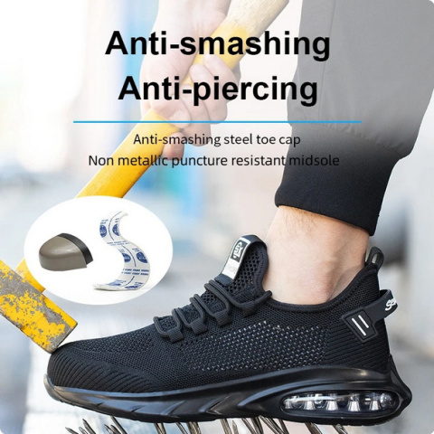 Buty ochronne robocze suche prace bezpieczne antyuderzeniowe stalowy nosek Buty ochronne robocze suche prace bezpieczne antyuderzeniowe stalowy nosek