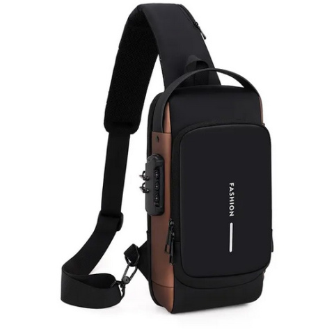 Męska wielofunkcyjna torba na ramię USB typu crossbody z antykradzieżą Męska wielofunkcyjna torba na ramię USB typu crossbody z antykradzieżą