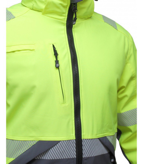 Bosafety Kurtka softshellowa odblaskowa Valencja Bosafety Kurtka softshellowa odblaskowa Valencja