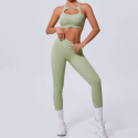 2 częściowy komplet bezszwowy legginsy Push Up plus top Fitness 2 częściowy komplet bezszwowy legginsy Push Up plus top Fitness