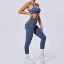 2 częściowy komplet bezszwowy legginsy Push Up plus top Fitness 2 częściowy komplet bezszwowy legginsy Push Up plus top Fitness
