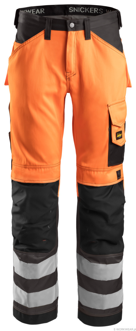 Spodnie robocze 3333 odblaskowe do pasa Snickers Workwear Spodnie robocze 3333 odblaskowe do pasa Snickers Workwear